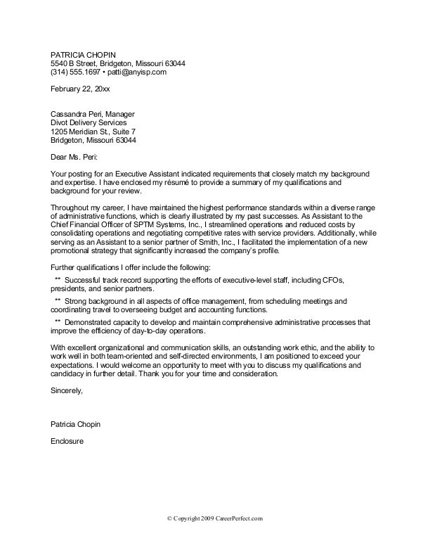 letters of recommendation examples. EXAMPLE COVERING LETTER