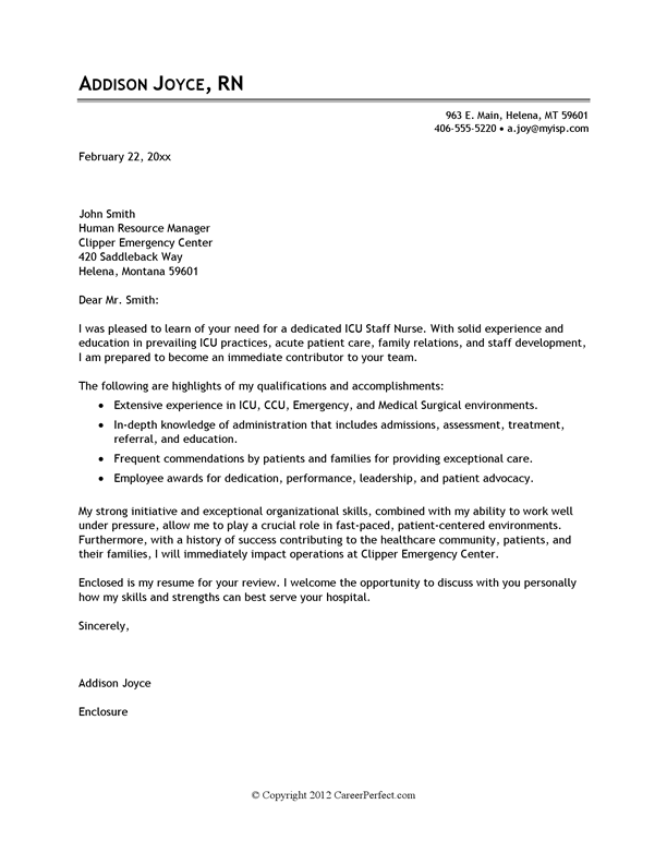 Cover letter example for nurses case study evidence based Cover letter example for nurses case study evidence based