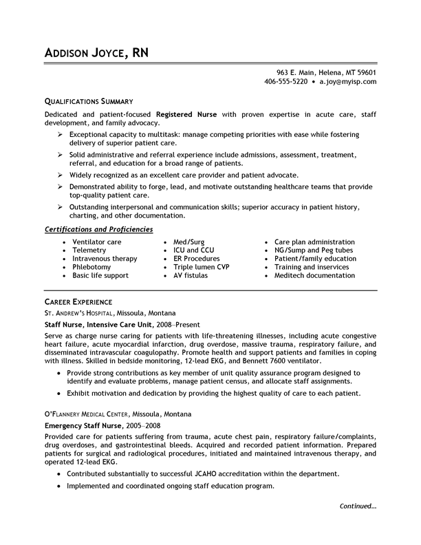 Resume For Nursing Jobs Grude Interpretomics Co